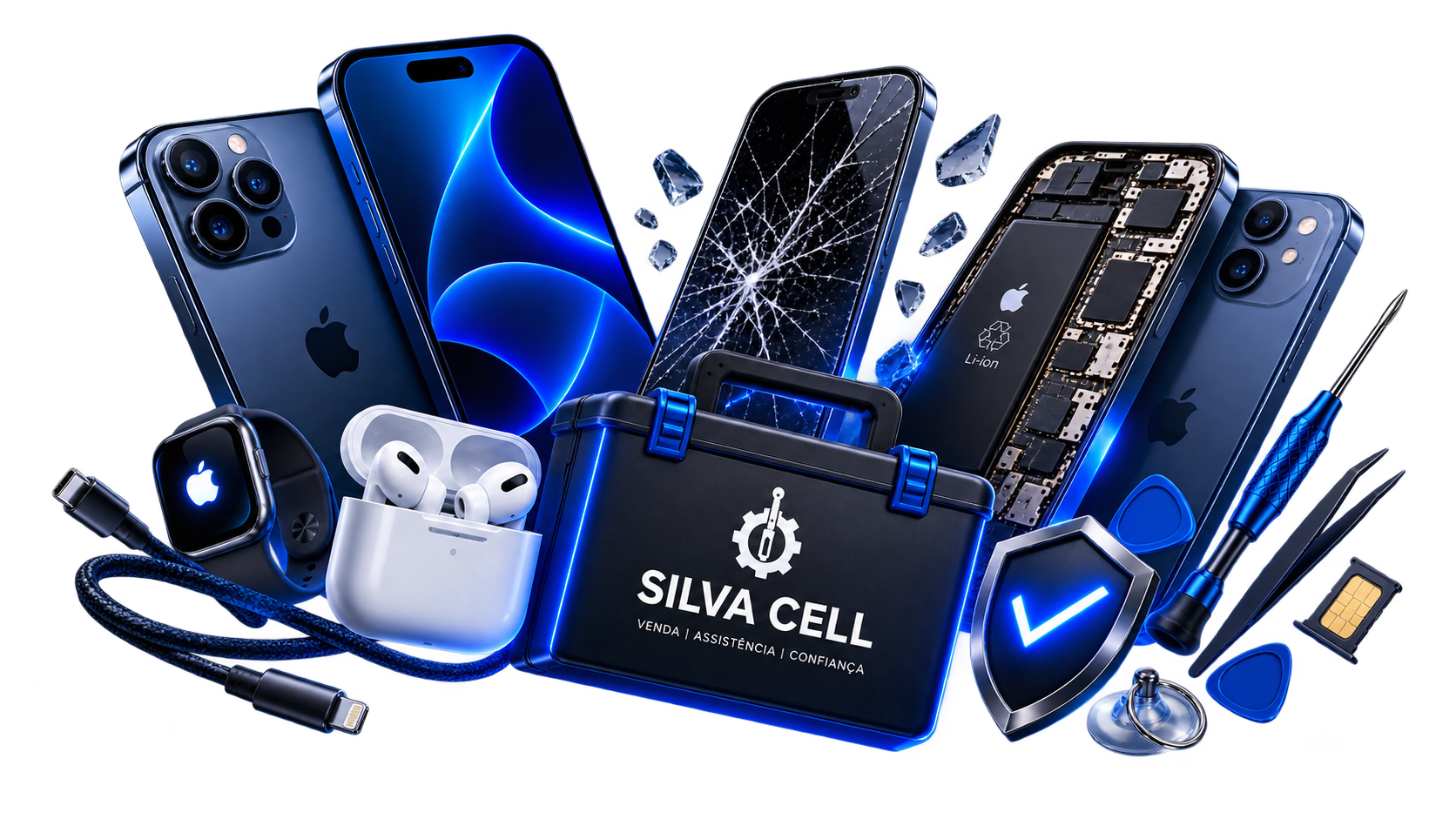 Silva Cell — iPhones, assistência técnica, AirPods e Apple Watch